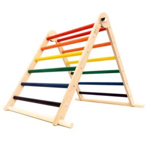 triclimb-rainbow-colour-wooden-toy-pikler-climbing-triangle